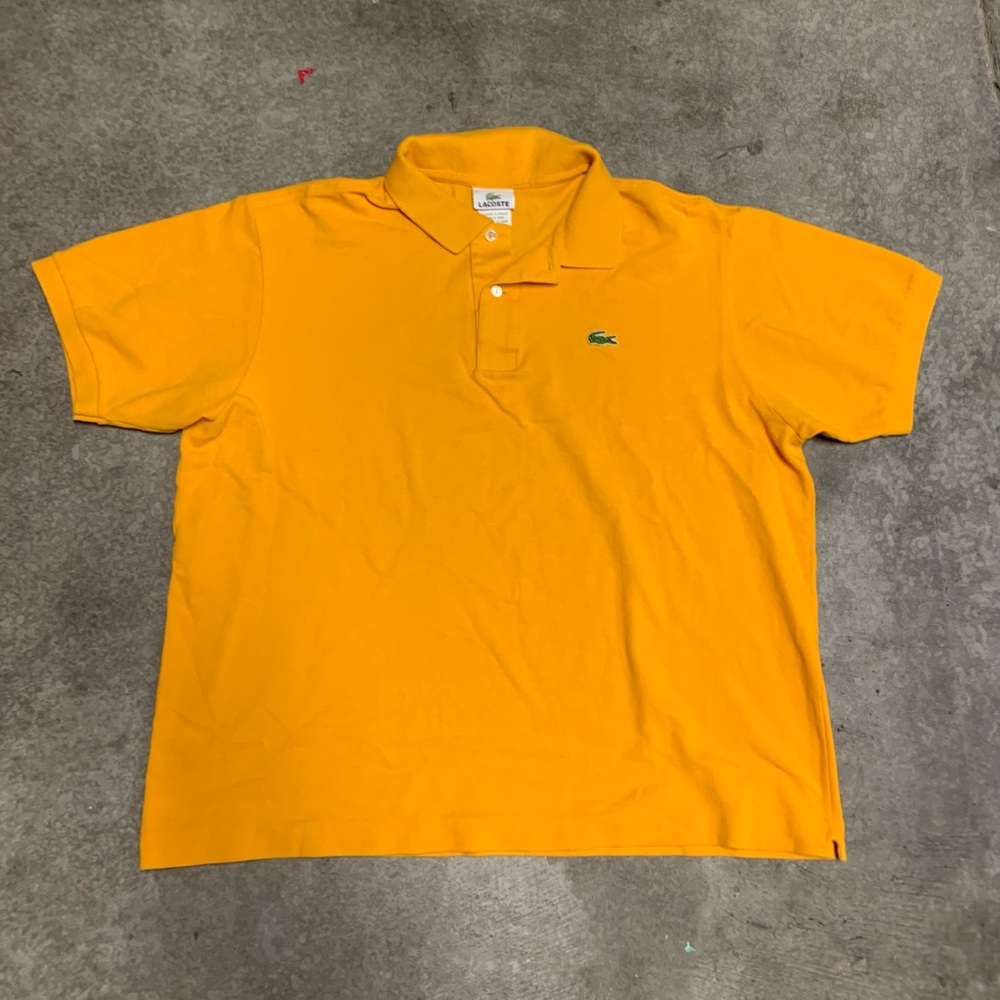 Vintage Yellow Y2K Lacoste Polo Shirt